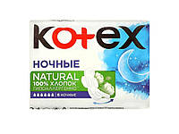 Гигиенические прокладки женские 6 кр Natural Night 6шт ТМ KOTEX OS