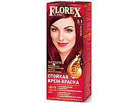 Крем-краска Махагон для волос КЕРАТИН 5.1 ТМ Florex OS