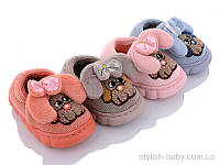 Детская обувь оптом. Детские зимние пинетки 2023 бренда Lion для девочек (рр. с 14 по 18)
