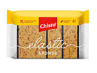 Губка кухонная для посуды 4шт Elastic sponge ТМ Chisto OS