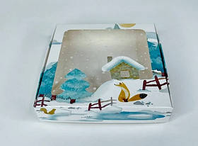 Коробка Зима 15 х 15 х 3 см