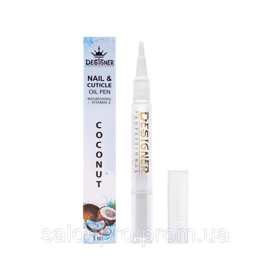 Олія для кутикули Designer Oil Pen Coconut №12 олівець з пензликом - кокос, 5 мл