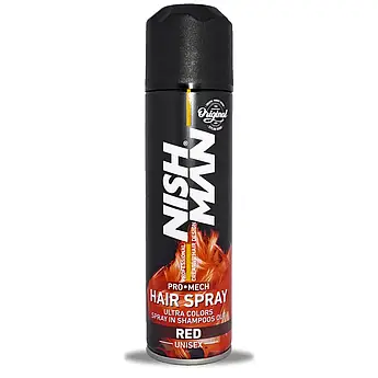 Спрей для волосся фарбуючий Nishman Hair Coloring Spray Red 150мл