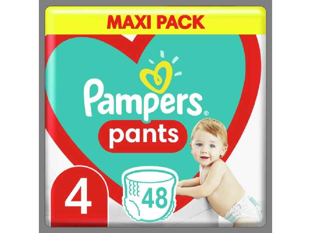 Підгузники-трусики дитячі №4 Pants Maxi (9-15 кг) Максі Упаковка 48шт ТМ PAMPERS OS