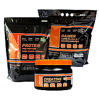 Комплекс для набору маси: Протеїн Німеччина 2 кг + Гейнер 3 кг + Креатин!