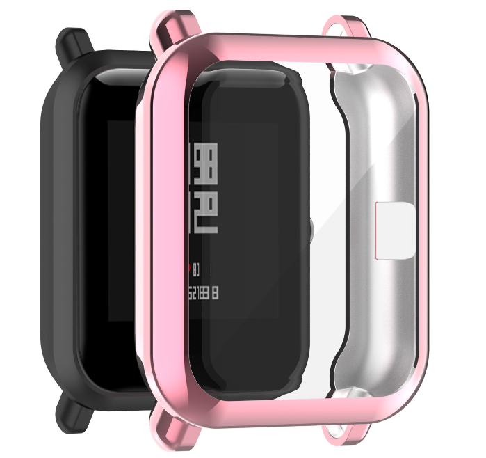 Чохол-накладка CDK Silicone Color Face Case для Xiaomi Amazfit Bip U (012417) (pink rose)