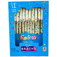 Льодяники Brach's Funfetti Candy Canes 12 Pieces 150g