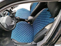 Авто накидки Авто чехлы на сиденья Широкие Пежо Биппер (Peugeot Bipper ) с 2008 - г Синий