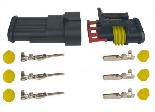 Роз'єм герметичний AWM HC-3 (3 pin) універсальний