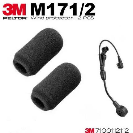 Вітрозахист для мікрофонів 3M Peltor MT73/1, MT33/1 (M171/2) - 2 шт, фото 3