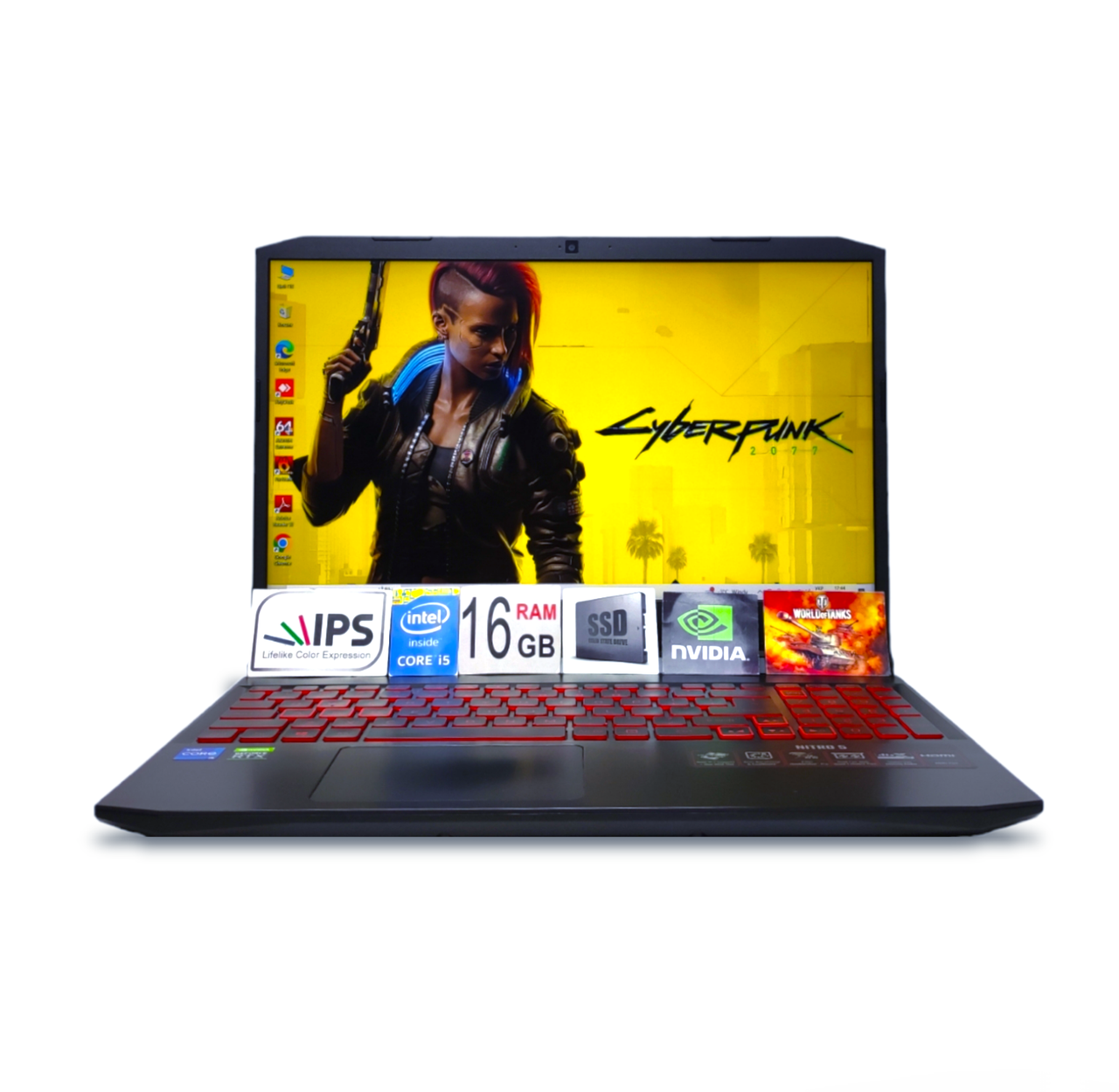 Ігровий ноутбук Acer Nitro 5 15.6" FHD IPS 144Hz i5-11400H 6ядер 16GB DDR4 SSD512Gb RTX 3050TI 4GB