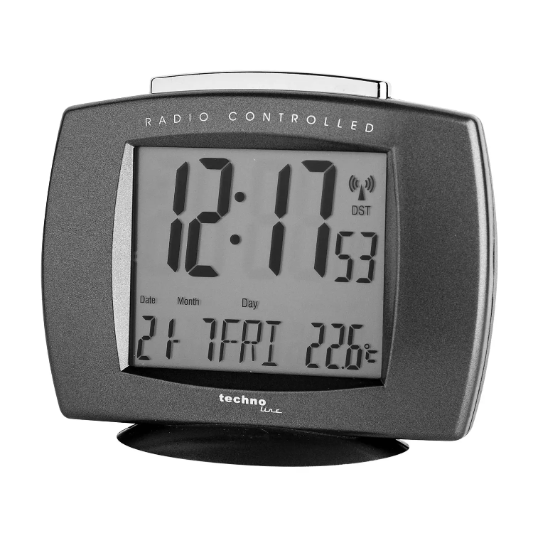 Годинник Настільний Електронний у спальню Будильник для дому Technoline WT189 Anthracite (WT189 anthrazit), фото 1