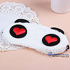 Маска для сну дитяча Perfect Панда Red Hearts, фото 7