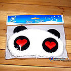 Маска для сну дитяча Perfect Панда Red Hearts, фото 8