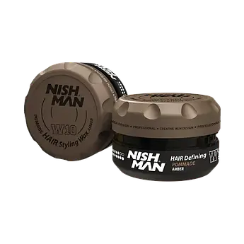 Віск-помада для укладання волосся Nishman W10 Amber 100мл