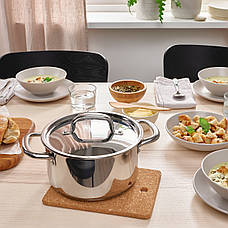 Підставка під гаряче IKEA HEAT коркове дерево 2 шт 23x17 см 105.211.70, фото 6