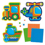 Набір для творчості "Транспорт" VT4511-10 м'яка мозаїка, фото 2