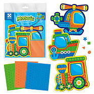 Набір для творчості "Транспорт" VT4511-10 м'яка мозаїка, фото 4