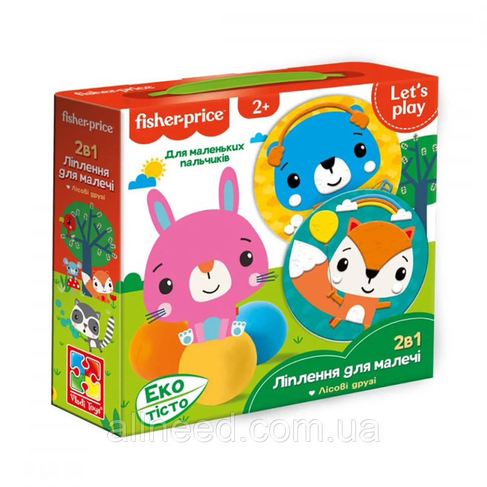Набір для творчості Fisher Price "Лісові друзі" VT4502-04 з екотестом, фото 1
