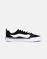 Жіночі Кеди Vans KNU Skool Black White / Ванс КНУ Скул Чорні з Білим, фото 3