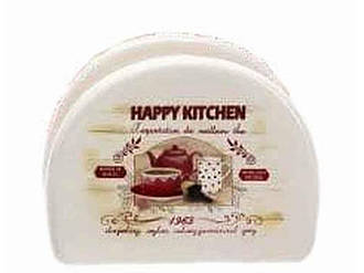 Серветниця 3662-11/1 Happy Kitchen (довжина-10см, h-8см)(без упаковки) ТМ SNT BP