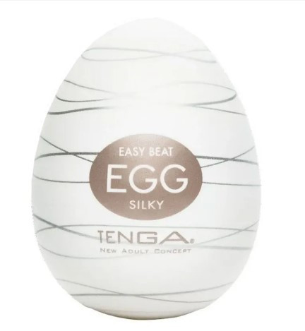 Мастурбатор яйце для чоловіків для інтимної стимуляції Tenga Egg Silky / Яйце для мастурбації, фото 1