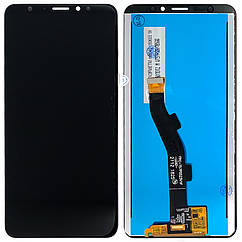 Дисплей (екран) Meizu M8 V8 Pro M813H шлейф 98 мм з тачскріном (чорний оригінал Китай)