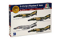 Сборная модель ITALERI Истребитель F-4 PHANTOM VIETNAM ACES 1:72 (IT1373)