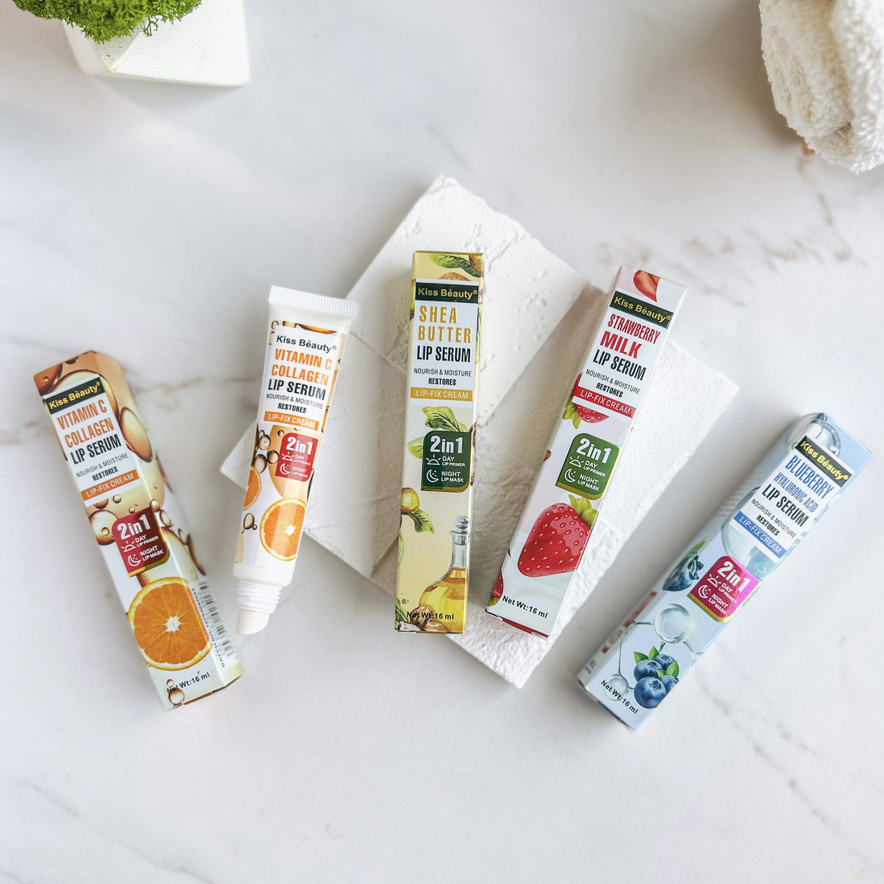 Бальзам сироватка для губ Kiss Beauty 2в1