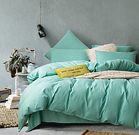 'Однотонный мятный' - Комплект постельного белья 'Бязь Голд', Размер: Двуспальный - Дизайнерская Бязь