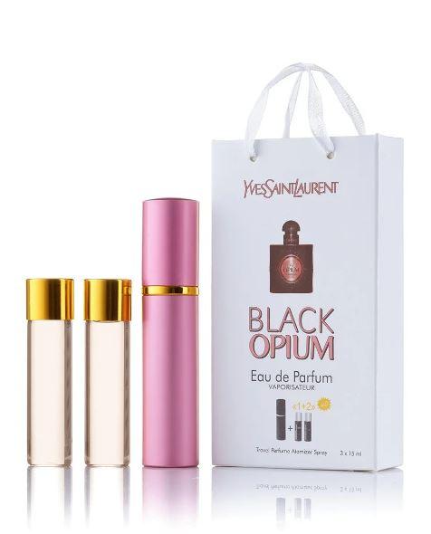 Мініпарфуми жіночі з феромонами Yves Saint Laurent Black Opium 3х15 мл