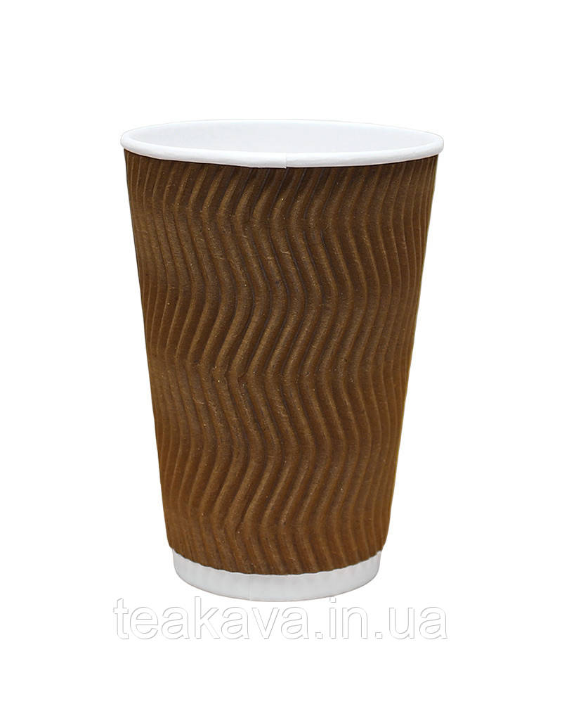 Гофростакан 175 мл крафт, 20 шт., фото 1