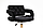 Крісло на колесах НR8403К, велюр, чорне,база  золото, фото 4