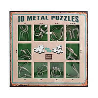 Набор головоломок 10 Metall Puzzles green 10 головоломок Eureka 3D Puzzle 473357 ,