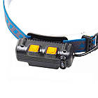 Ліхтар налобний BL-W691-2COB (white+red+RGB), Motion Sensor, вбудований акумулятор, ЗУ Type-C, фото 4