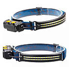 Ліхтар налобний BL-W691-2COB (white+red+RGB), Motion Sensor, вбудований акумулятор, ЗУ Type-C, фото 5