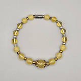 Браслет натуральний цільний природний бурштин куля вага 8,1г, фото 2