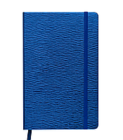 Блокнот діловий INGOT 125x195мм, 80арк., клітинка, обкладинка зі штучної шкіри, синій від style & step
