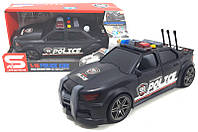 Машина "Полиция" инерционная, озвученная, со светом в коробке JS124C р.28,5*12,5*13,5см от магазина style &