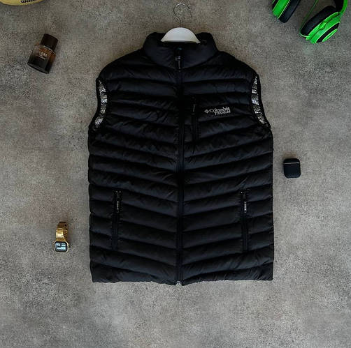 Мужская жилет Columbia термо стеганый безрукавка спортивная Турция ...