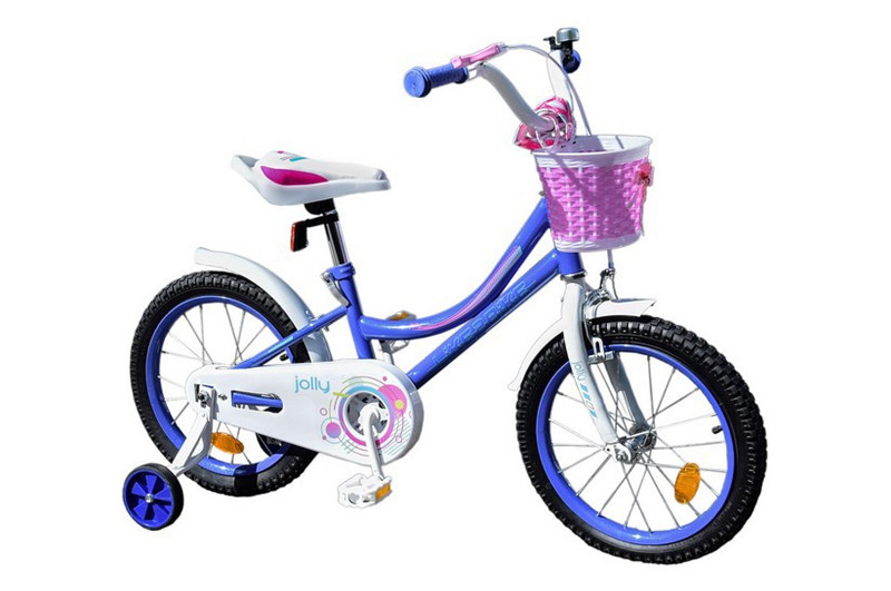 Велосипед дитячий 2-х колісний 18'' 211813 Like2bike Jolly, бузковий, рама сталь, зі дзвінком, ручне гальмо, від style & step