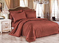 Комплект постельного белья двухспальный Цвет Марсала страйп -сатин