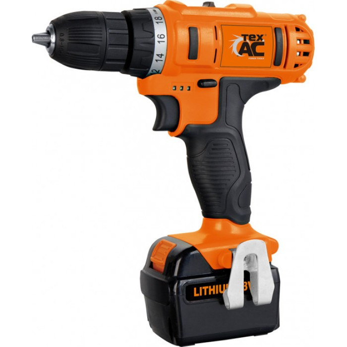 Шуруповерт акумуляторний 18 В (170) Tex.AC, фото 1