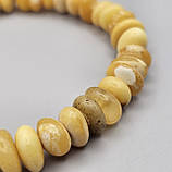 Браслет натуральний цільний природний бурштин вага 8г, фото 3