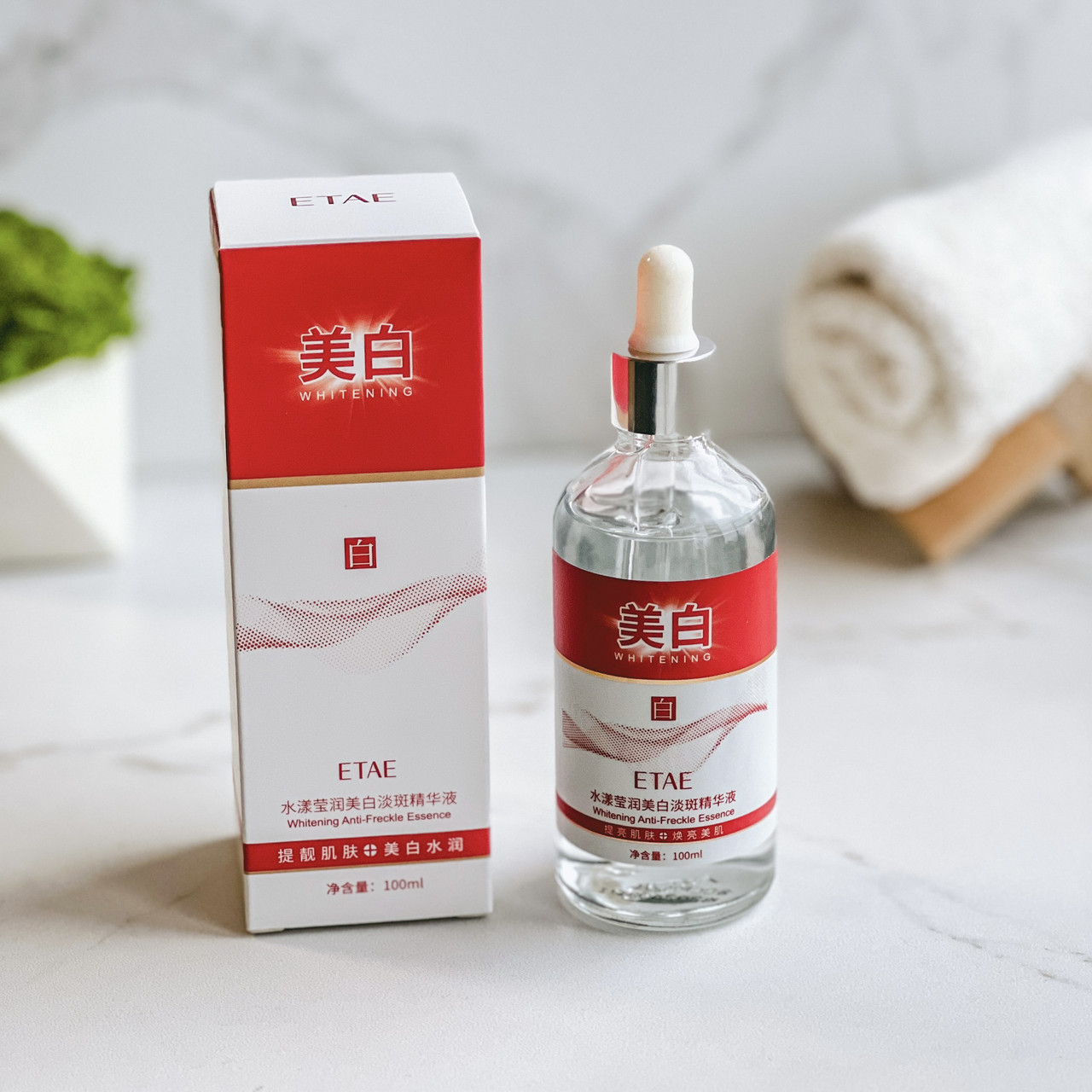 Сироватка для обличчя з освітлюючим ефектом і з нікотинамідом Etae Whitening Essence