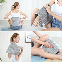 Массажная подстилка MASSAGING WEIGHTED HEATING PAD (LY66) (W65) | Флисовая электрогрелка