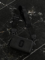 Жіноча сумка Marc Jacobs The Snapshot Total Black (чорна) модна маленька сумочка для дівчини torba0222топ