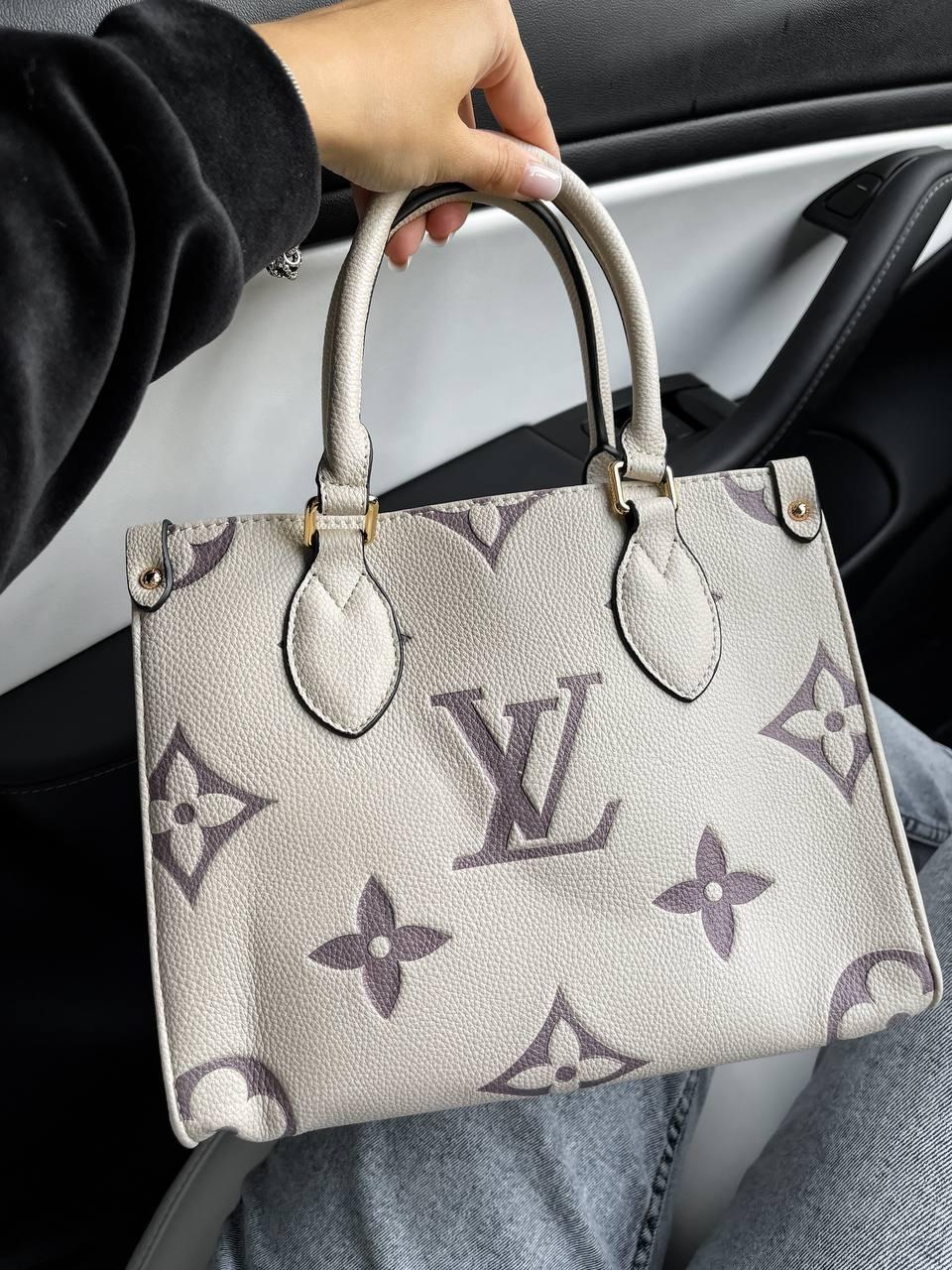 Жіноча сумка Louis Vuitton (світло-бежева) модна стильна витончена містка сумка art0351топ, фото 1