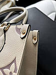 Жіноча сумка Louis Vuitton (світло-бежева) модна стильна витончена містка сумка art0351топ, фото 10