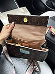 Жіноча сумка Louis Vuitton (коричнева) стильна модна містка сумка art0353топ, фото 3